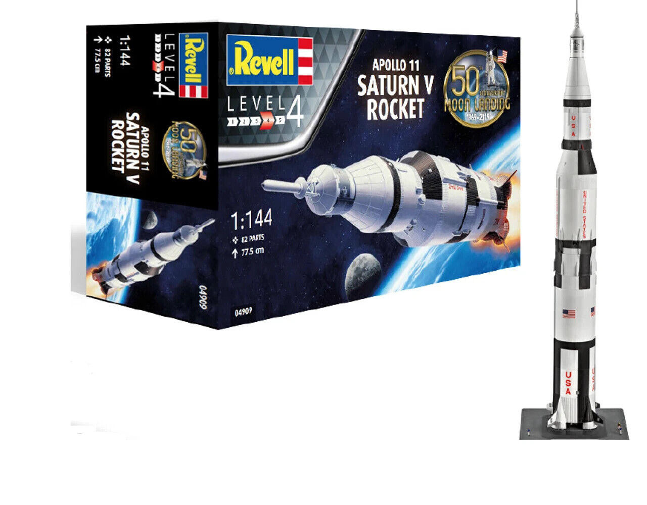Revell of Germany 1/144 Apollo 11 Saturn V 50th Anniv. 4909